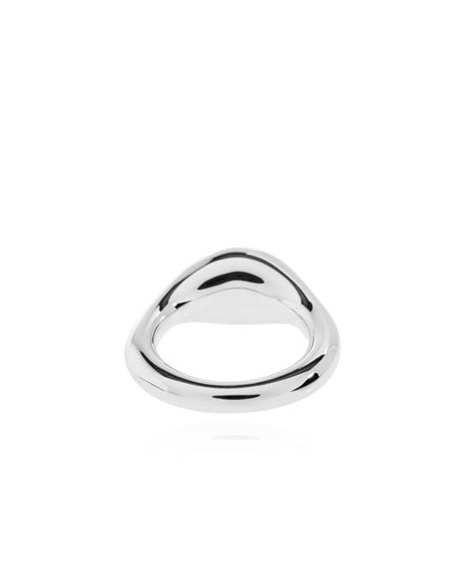 LIE STUDIO Gray "Chloe" Ring