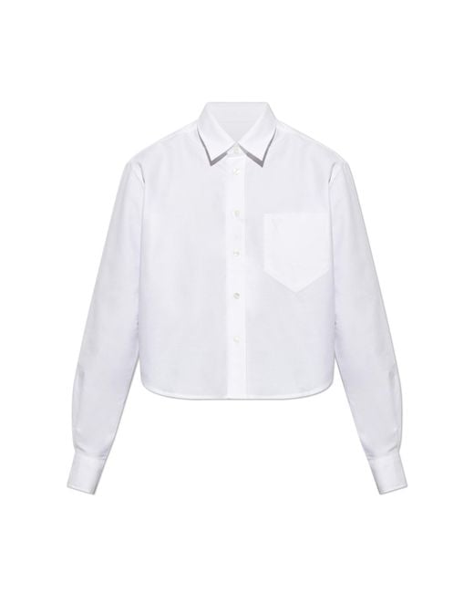 AMI White Short 'Oversize' Shirt
