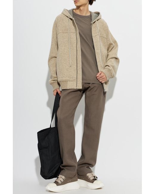 Rick Owens Gray Wool Trousers for men