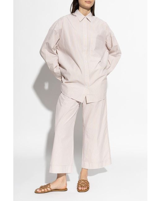 By Malene Birger White "Mirabello" Trousers