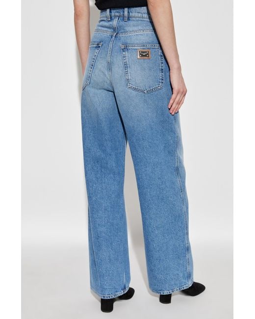Dolce & Gabbana Blue Straight-Leg Jeans