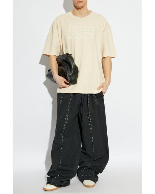 Maison Margiela White T-Shirt With Print for men