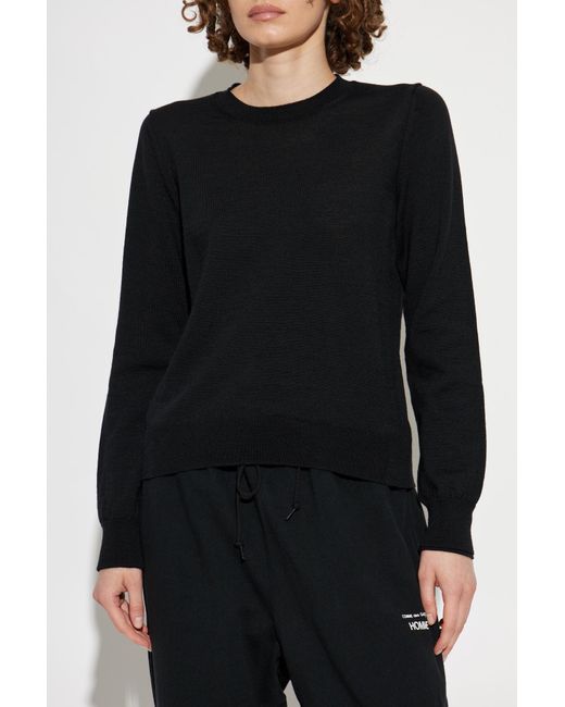 CDG by Comme des Garcons Black Wool Sweater