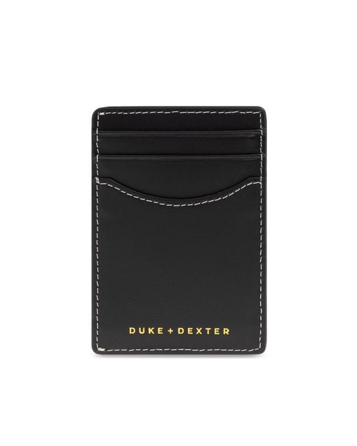 Duke & Dexter Black 'Dean' Card Holder for men