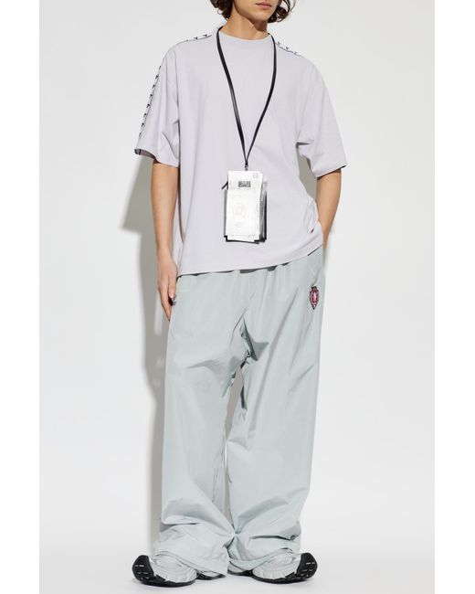 Balenciaga White Oversize Fit T-Shirt for men