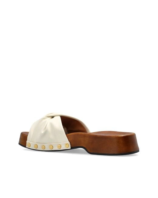 Ganni Blue Clogs With Studs