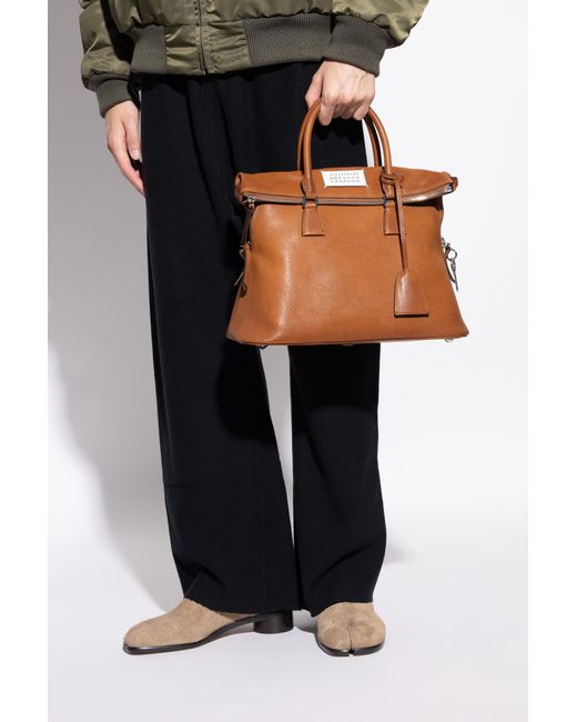 Maison Margiela Brown Handbag '5Ac Medium' for men