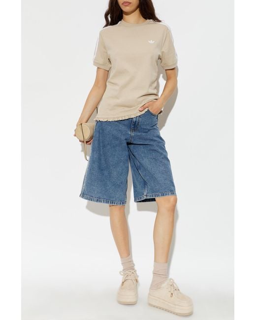 Adidas Originals Natural T-Shirt With Logo