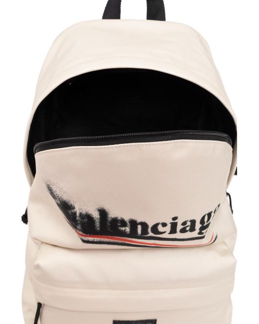 Balenciaga Gray Backpack With Logo for men