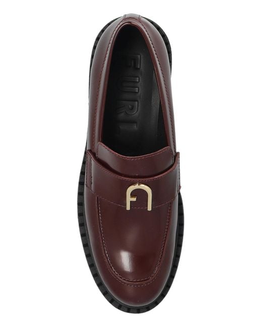 Furla Brown 'New Legacy' Loafers
