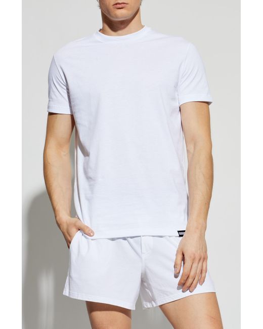 DSquared² Blue Three-Pack Of Underwear T-Shirts for men
