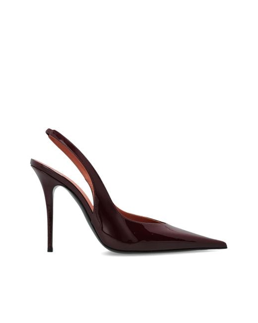 AMINA MUADDI Brown 'Anok' Heeled Shoes