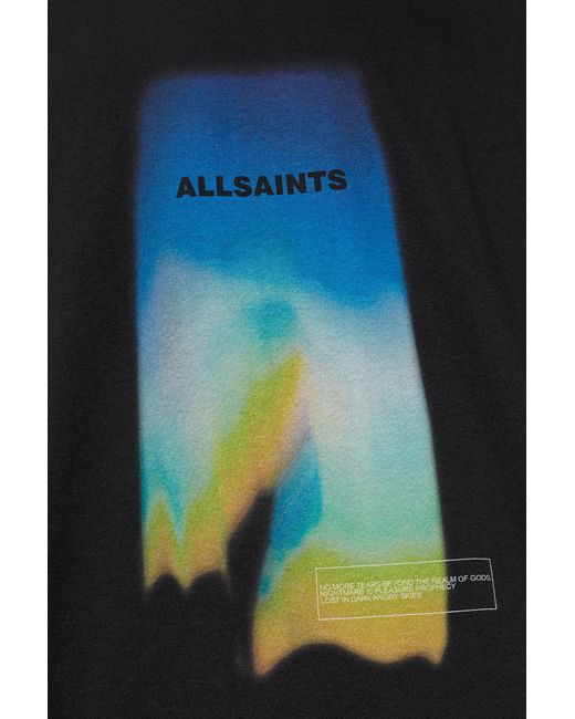 AllSaints Blue 'prizm' Printed T-shirt, for men