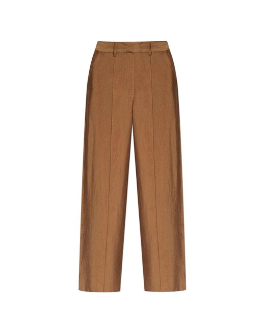 Cult Gaia Brown 'janine' High-waisted Trousers,