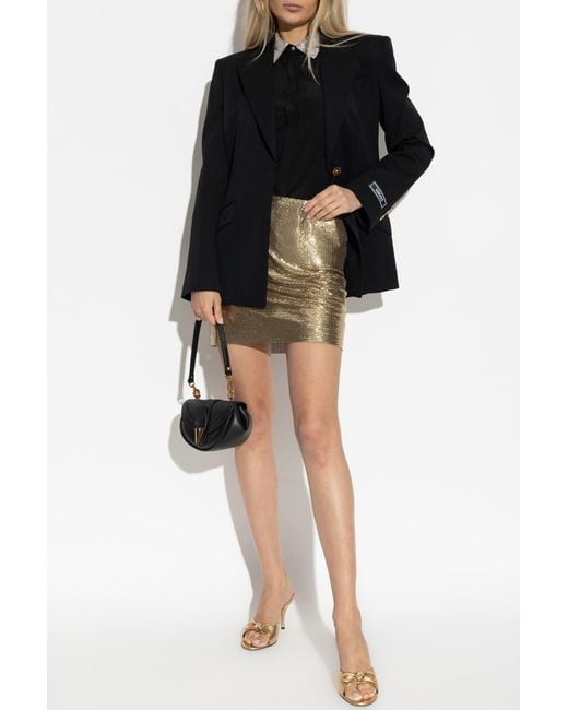 Versace Natural Short Skirt
