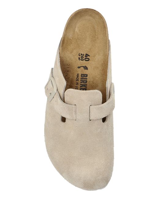 Birkenstock White Boston Bs Slippers