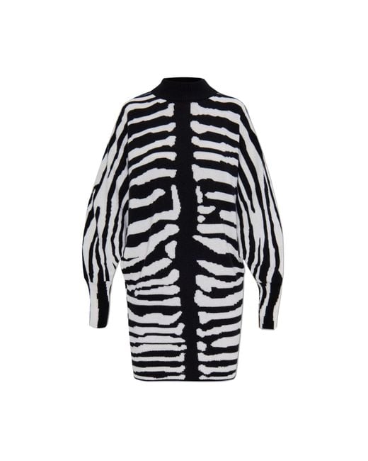 Balmain Black Wool Dress