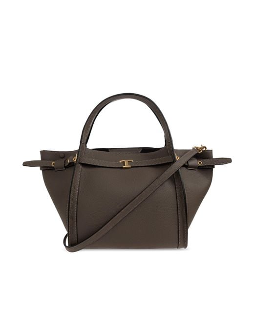 Tod's Brown Leather Bag 'Tim Small'