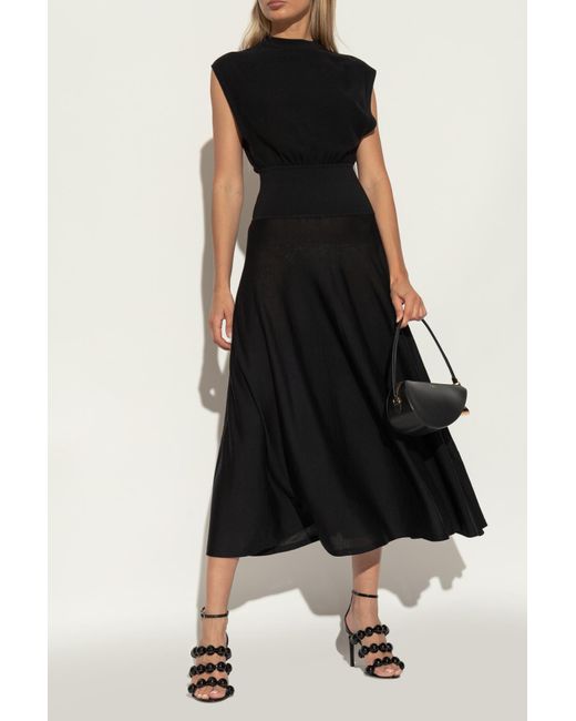 Alaïa Black Heeled Sandals 3 Straps