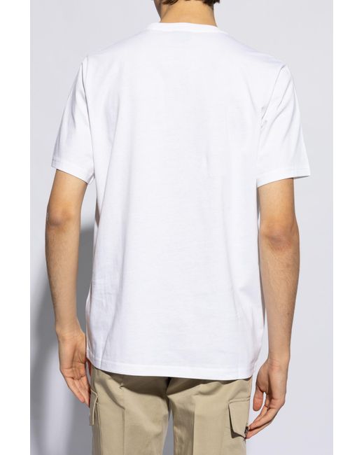 PS by Paul Smith White Printed T-shirt, for men