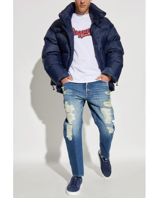 DSquared² Blue Insulated Jacket for men