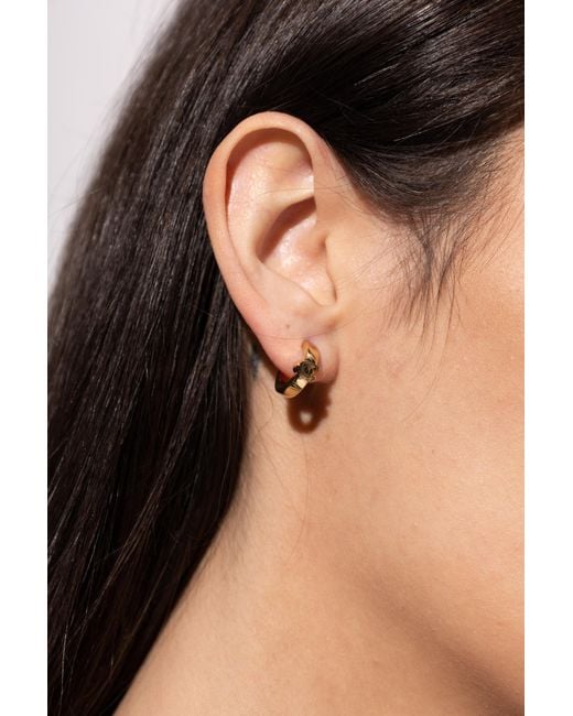 COACH Metallic Brass Earrings