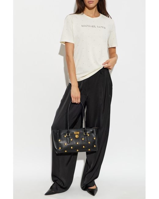 MICHAEL Michael Kors White T-Shirt With Studs