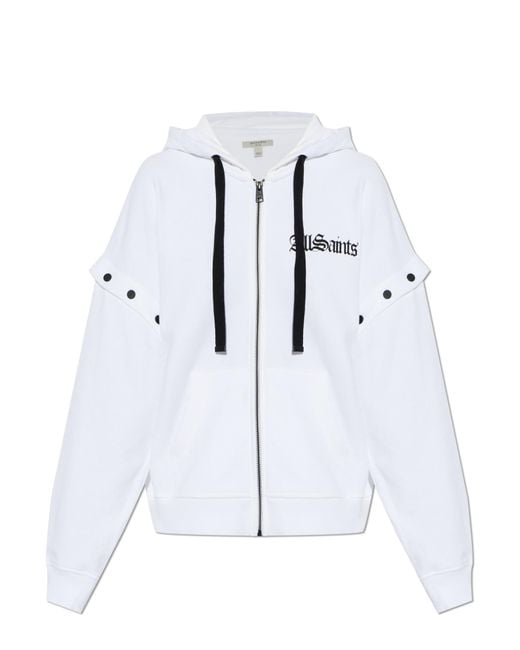 AllSaints White 'Gig Amphia' Sweatshirt