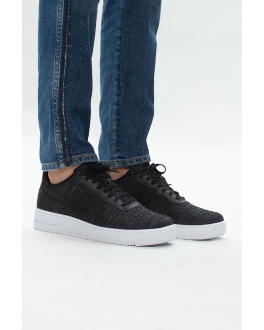 Nike Synthetic Air Force 1 Flyknit 2.0 in Black,White,Anthracite (Black)  for Men | Lyst