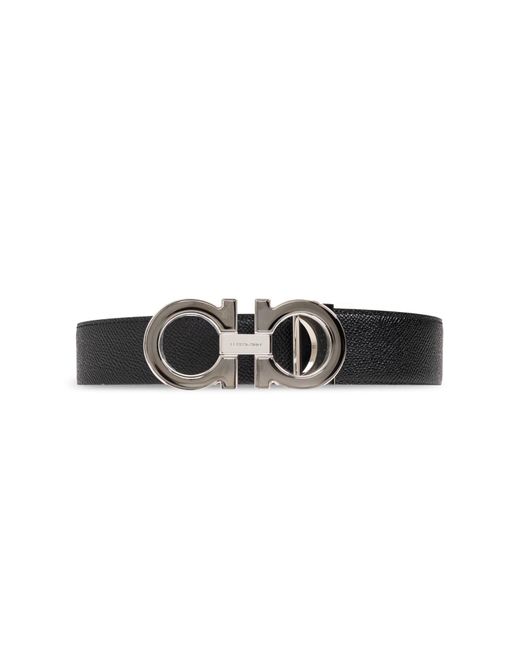 Ferragamo Black Set: Two Straps And Two Buckles for men