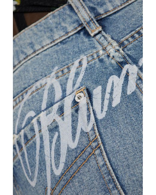 Blumarine Blue Jeans With 'Vintage' Effect