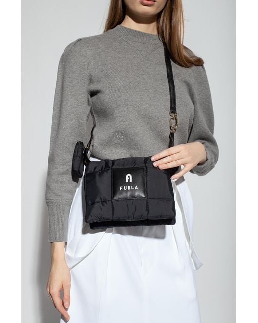 Furla 'piuma Small' Shoulder Bag in Black | Lyst