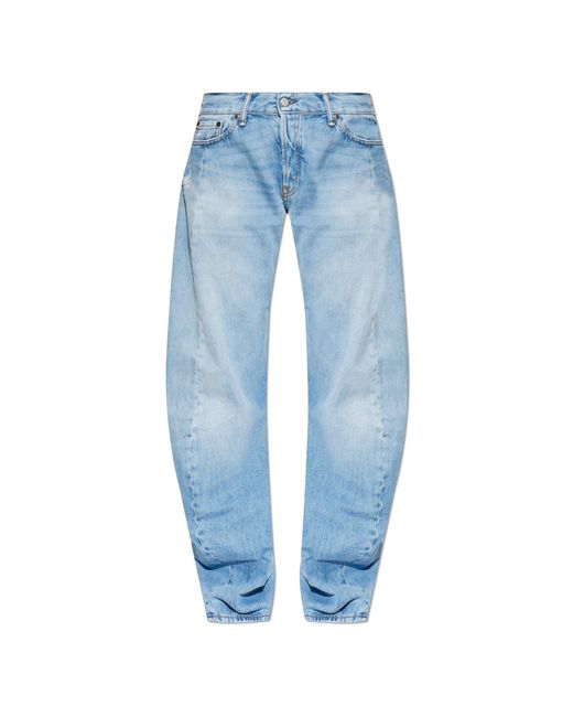 Acne Blue Wide-Leg Jeans