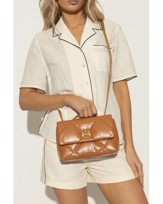 Tory Burch Brown Shoulder Bag 'Kira Diamond'