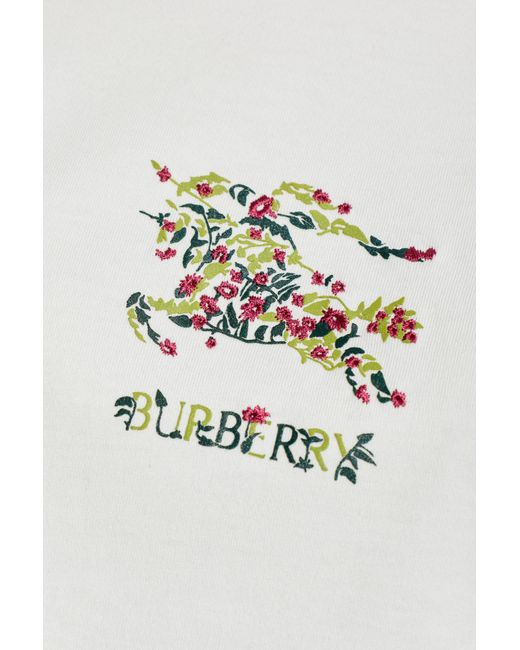 Burberry White T-Shirt With Print