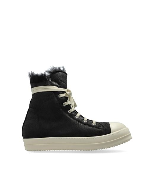 Rick Owens Black Sports Shoes 'Lshc' for men