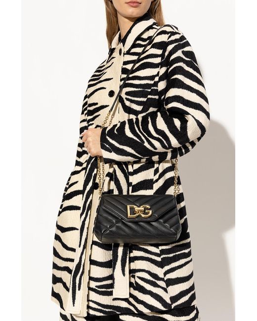 Dolce & Gabbana Black 'Lop' Quilted Shoulder Bag