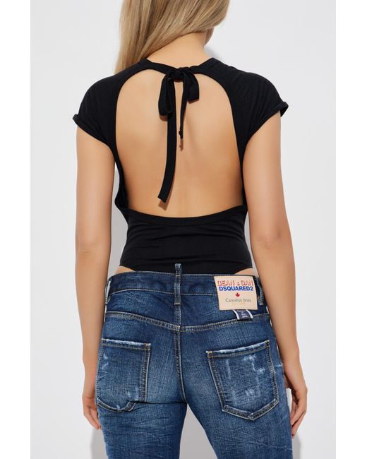 DSquared² Blue Bodysuit With Print