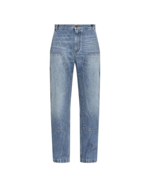Versace Blue Cargo Jeans for men