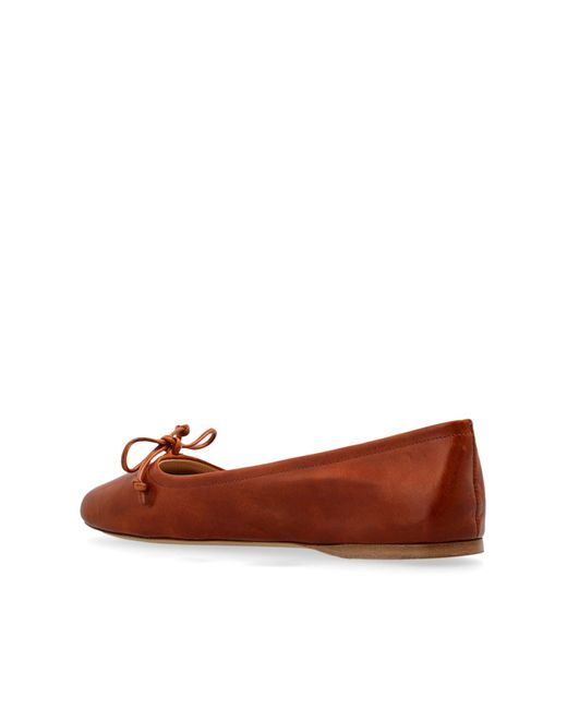 J.W. Anderson Brown Leather Ballet Flats