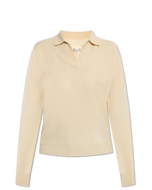 Maison Margiela Natural Wool Polo