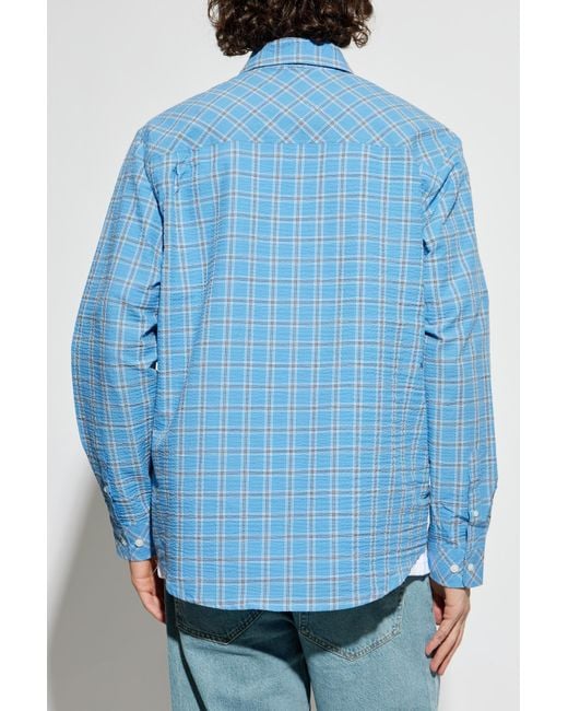 Samsøe & Samsøe Blue Shirt 'Sadamon' for men