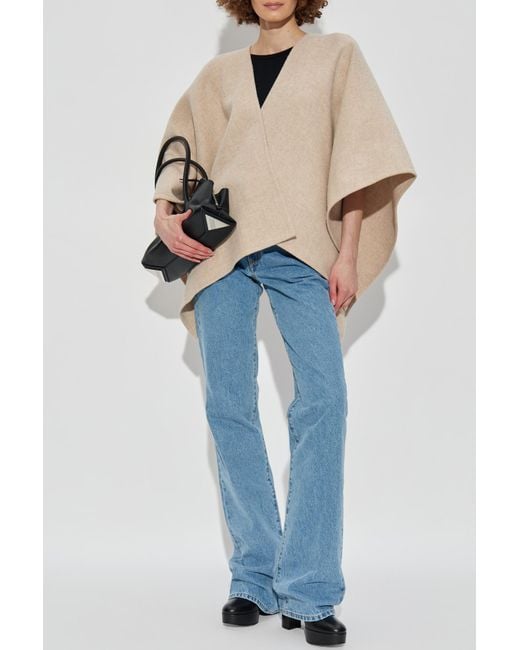 Max Mara Natural Poncho 'Serra'