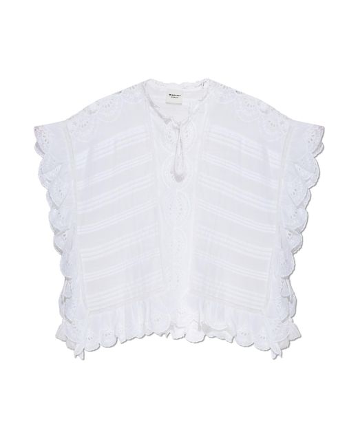 Isabel Marant White Payton Top