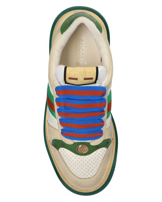 Gucci Multicolor Screener Leather Sneakers