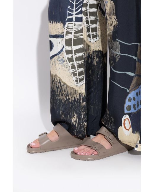 Birkenstock Brown 'Arizona Eva' Slides