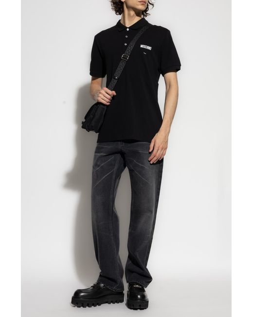 Moschino Black Straight-Leg Jeans for men
