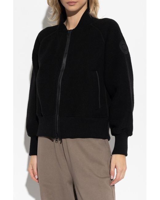 Canada Goose Black Sweatshirt With Logo Patch