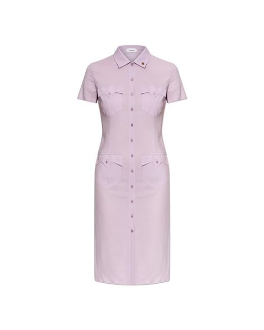 Versace Pink Dress With Pockets