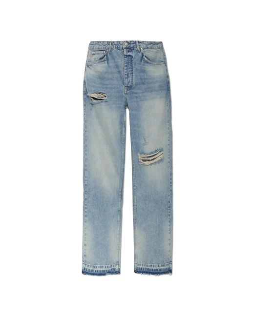 Represent Blue Vintage-Effect Jeans for men